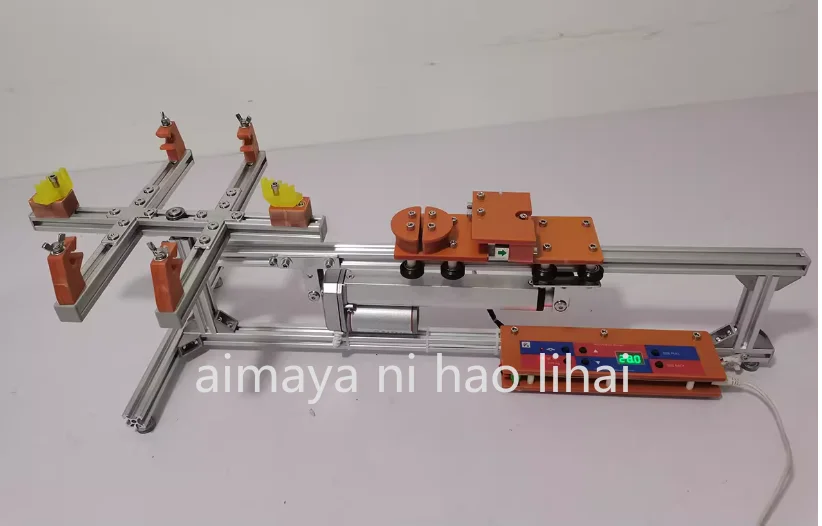 Electric badminton, threading machine/pulling machine/supporting racket