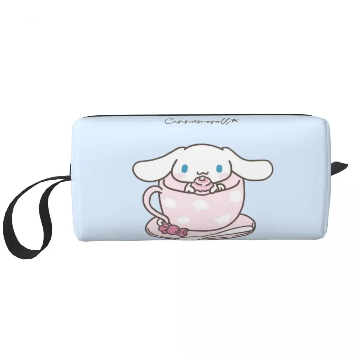 Cinnamoroll Bunny Cute Kawaii Makeup Bags Men Cosmetic Bag Fashion Travel Pouch for Purse Storage