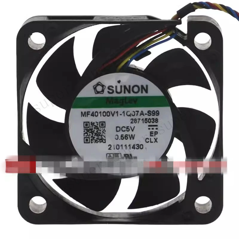 S+    SUNON 4010 MF40100V1-1Q07A-S99 DC5V 0.56W 4CM Ultra Quiet Fan 4-wire