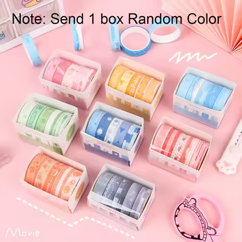 5pcs/box Random Patterns DIY Diamond Painting Anti-dirty Tape Adhesive Edges Sticker Tools Accessories Art Sketch Masking Tape