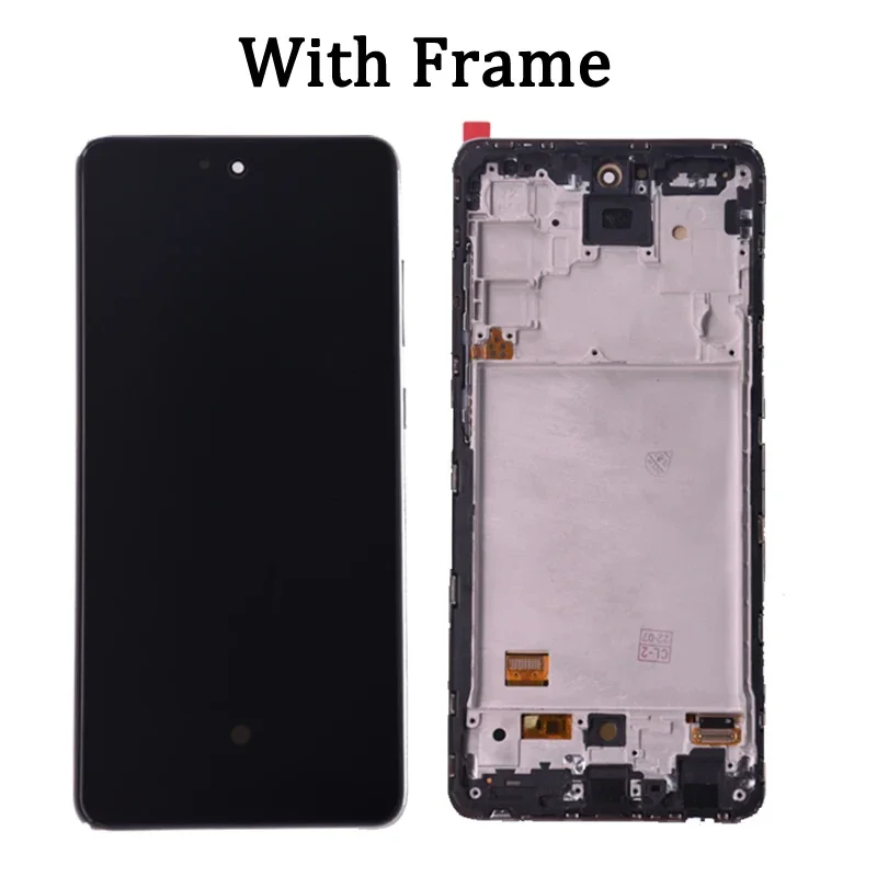 Imagem -03 - Amoled Touch Screen Digitizer Assembly com Quadro Substituição Peça de Reparação Samsung A725 4g 67