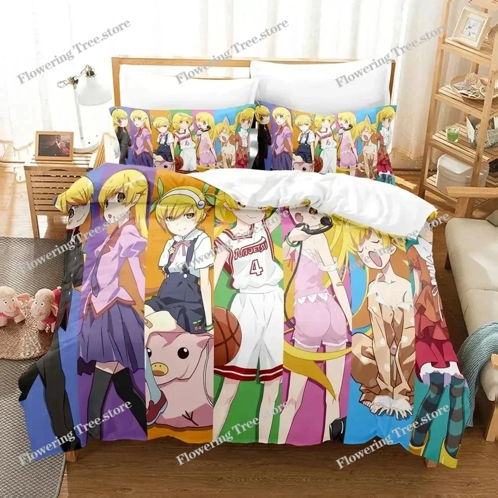 

Anime Monogatari Series Story Shinobu Oshino Bedding Set Boys Girls Twin Queen Size Duvet Cover Pillowcase Bed Kids Adult029963