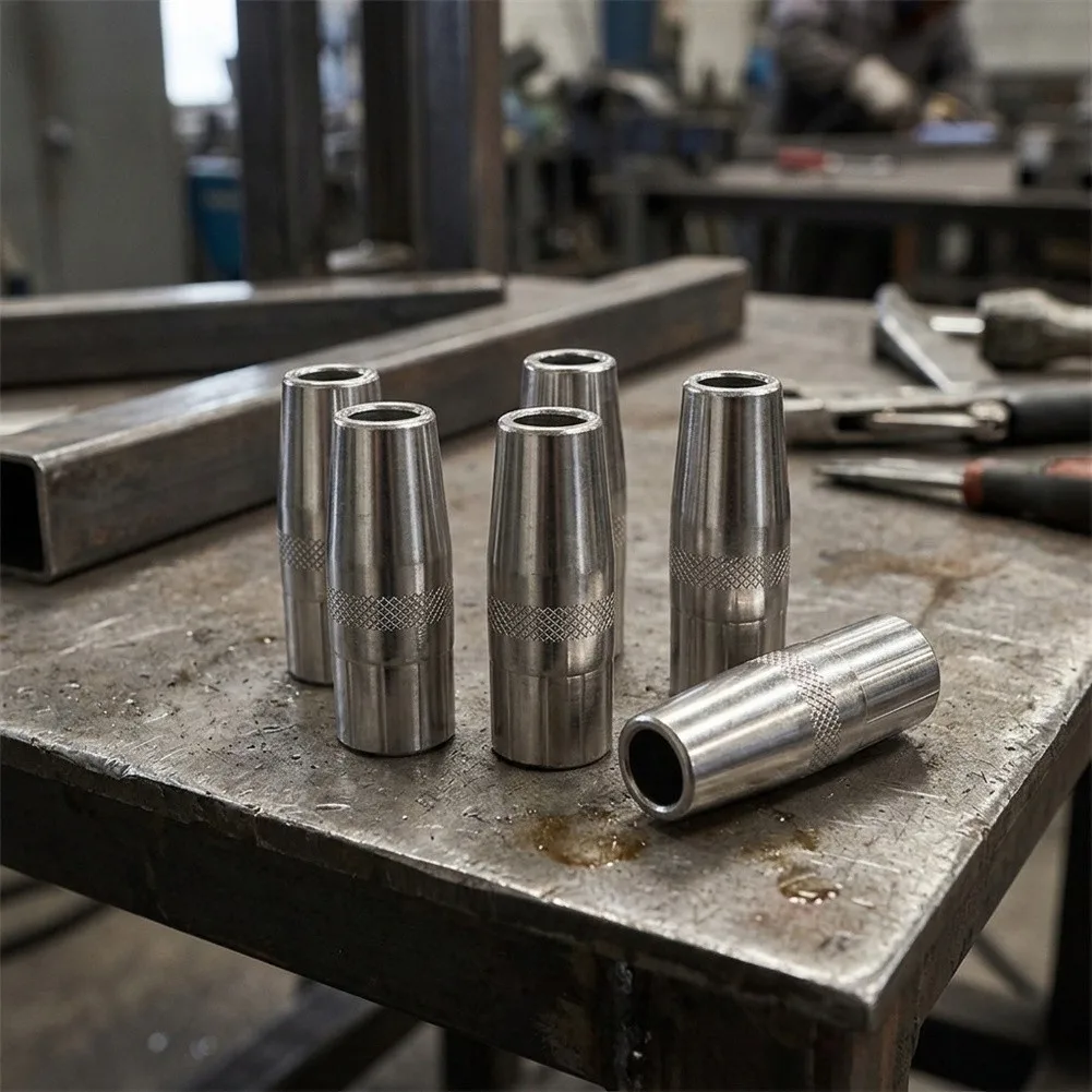 for mig Welding Nozzle Set 5 Pieces 1/2 Inch Bore Diameter for Workshop Construction for auto and Shipbuilding Maintenance