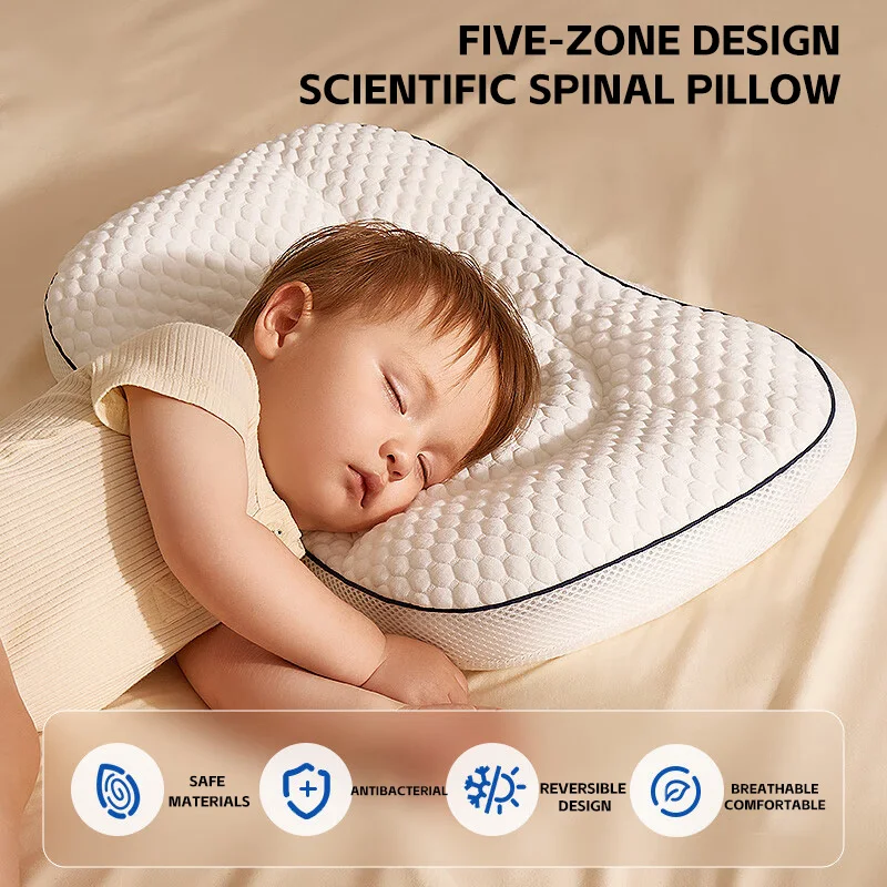 aibedila-2-sided-baby-pillow-breathable-comfortable-neck-spine-support-toddler-pillow-five-zone-design-children-sleeping-pillow