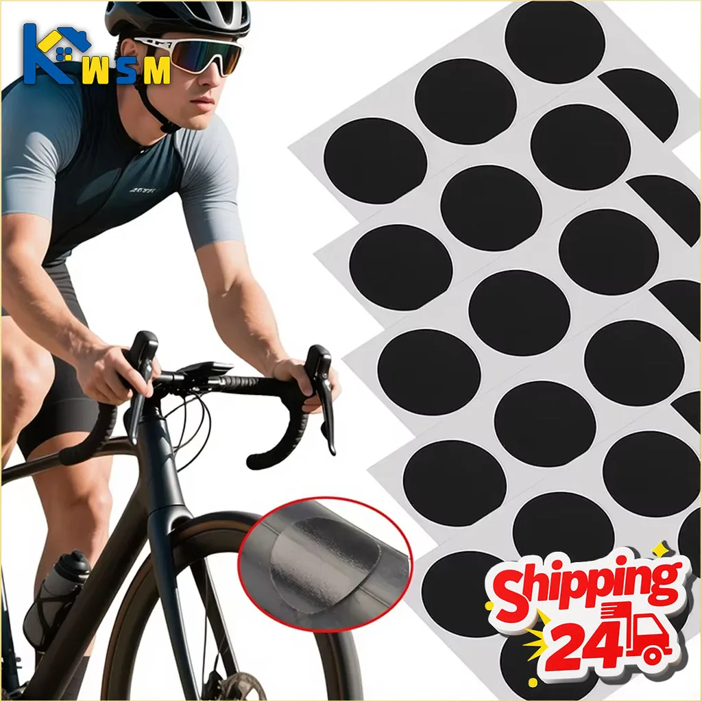 Self-Adhesive Tire Repair Patches No Glue Required for Bicycle and Motorcycle Tubes Quick Puncture Fix Cycling Emergency Kit