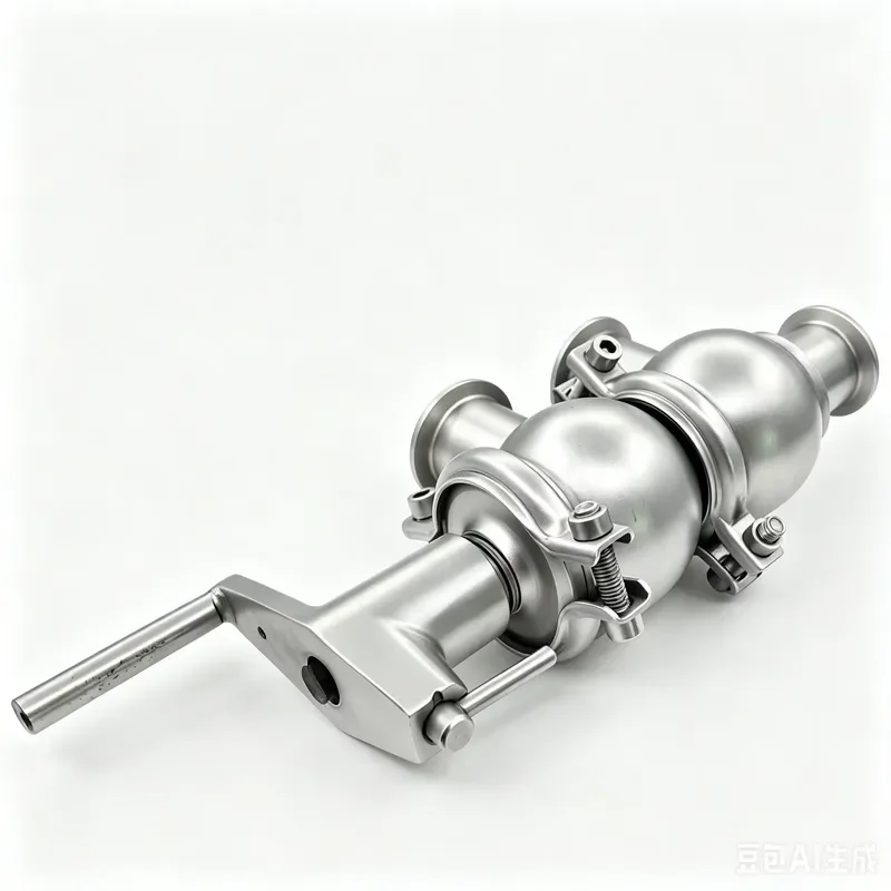 Sanitary Stainless Steel 3 Way Manual Globe Valve Food Grade Diversion Pipe Fitting for Dairy Brewing Industry High Quality