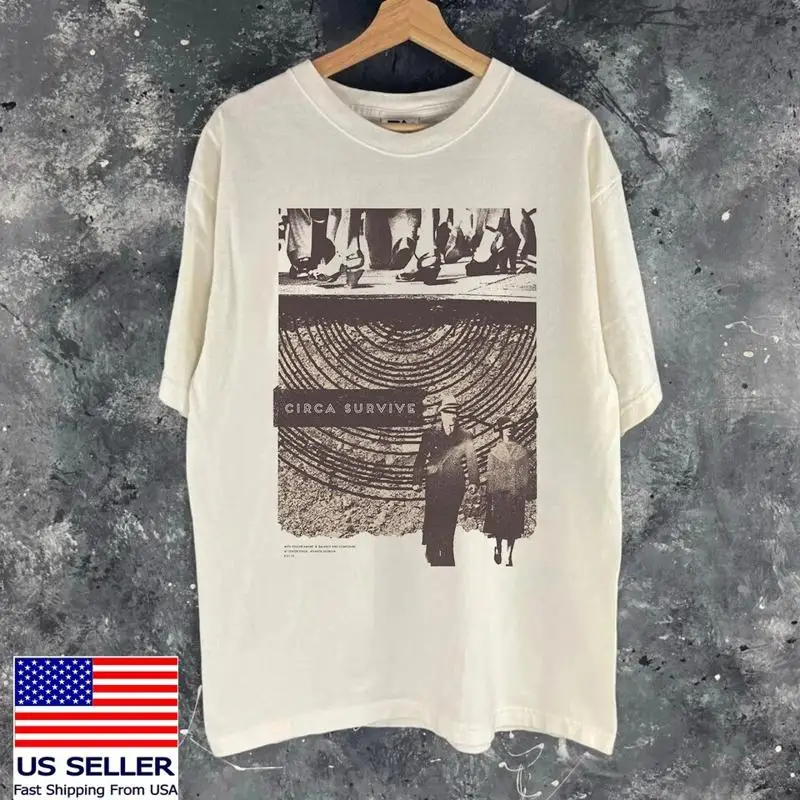 Circa Survive Band Live In Concierto Septiembre camiseta tamaño completo S 5Xl Aa1620