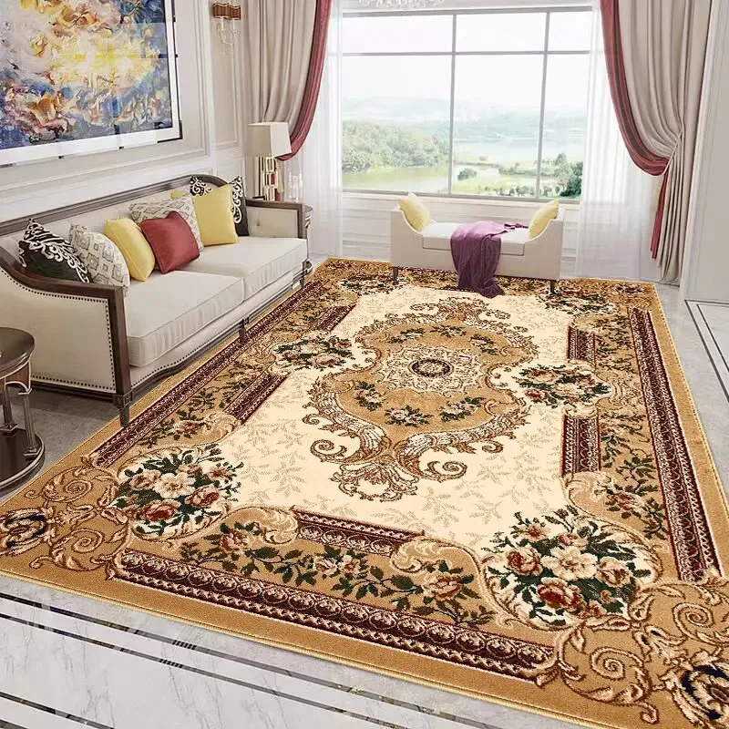 LTT1  American-style living room sofa coffee table rug home thickened vintage room bed foot mat