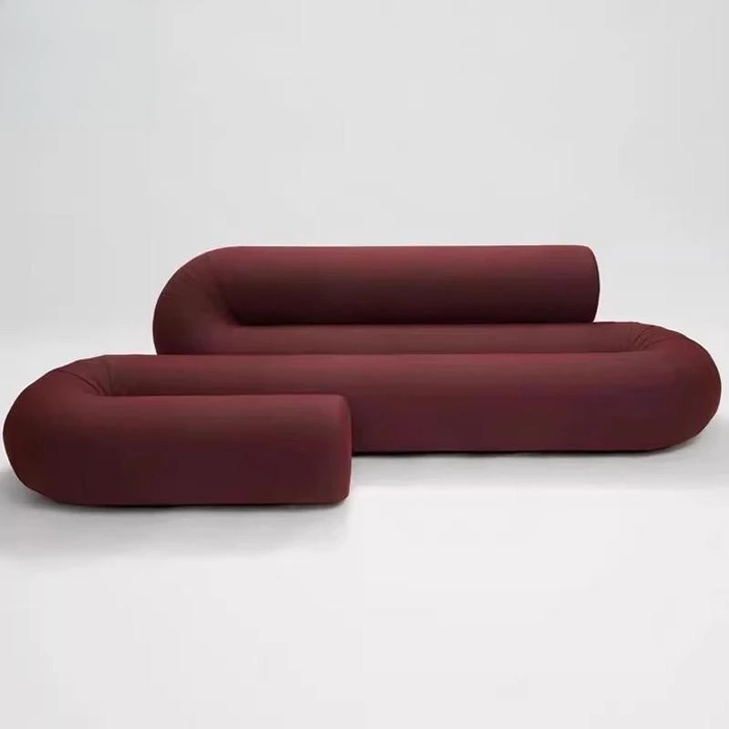 Modern light luxury freehand brushwork, space snake sofa