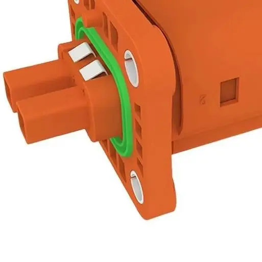 2 Core Straight Plug Connector 20A 30A 40A, High Current Waterproof Charger Plug 1000V DC IP67 360° Shield Flame Retardant