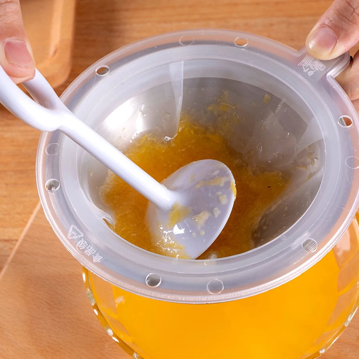 

Filter Soybean Milk Strainer Funnel Food Grade Material Oil Filters Multiple Usage Precision Mesh Long Life