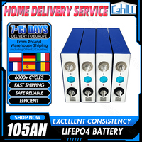 New 105Ah Lifepo4 battery 3.2V Lithium Iron Phosphate Rechargeable Cell DIY 12V 24V 48V RV EV Solar Camping Motorcycle Batteri