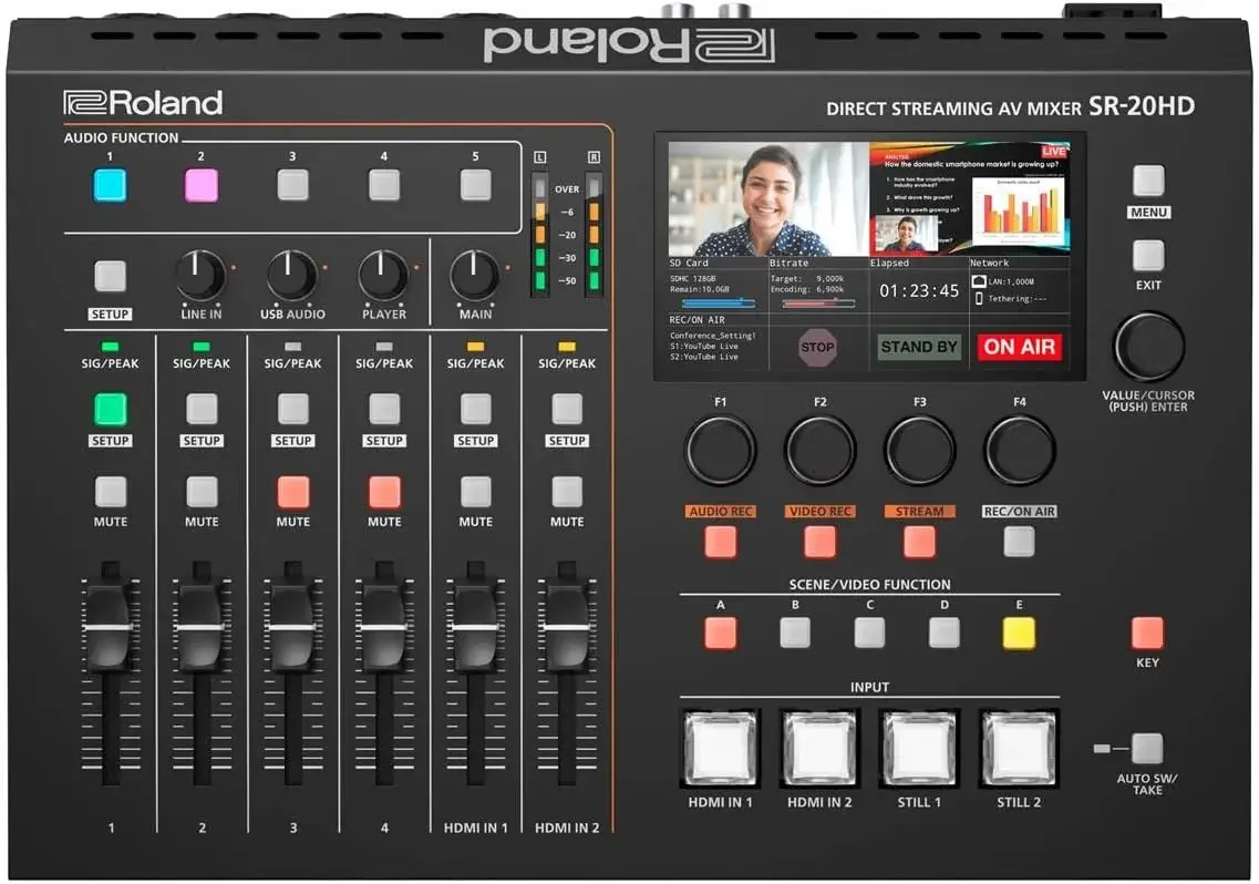

SR-20HD All-in-One Switching and Streaming Solution AV Mixer