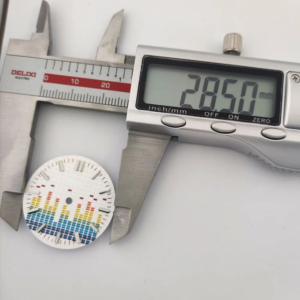 

Циферблат NH35, циферблат 8215, циферблат часов 28,5 мм с полностью светящимся циферблатом, подходит для часов NH35/Miyota8215, аксессуары для часов, высококачественный циферблат