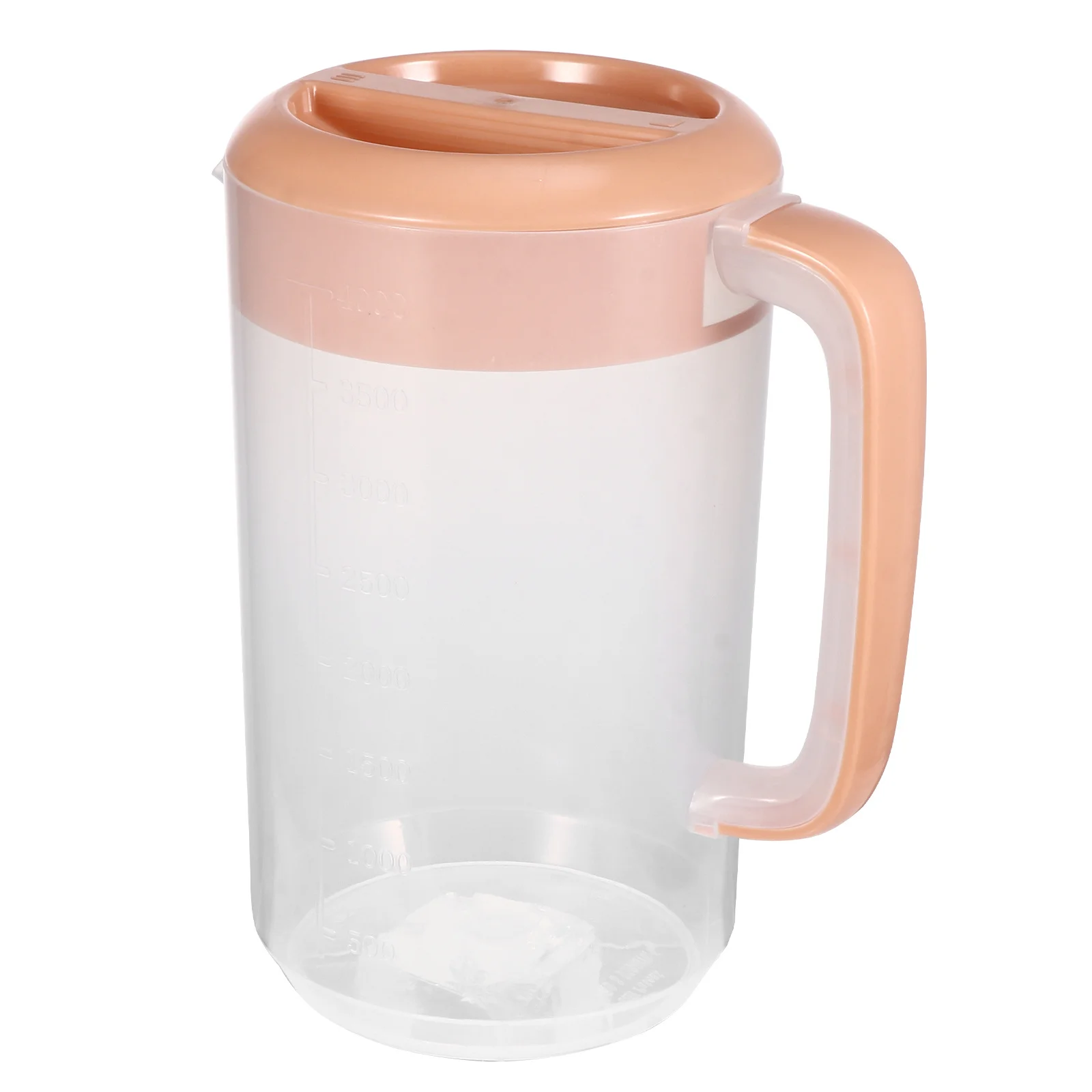 

1Pcs Lid Cover Measuring Pitcher Large Capacity Heat Resistant Plastic Cold Water Kettle for Home Hotel Picnic Party Juice Milk