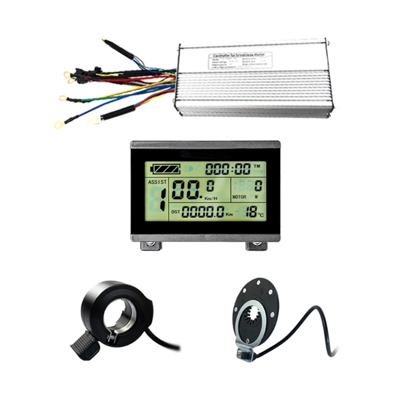 

Brushless Motor Speed Controller Electric Bike Sine Controller LCD Display