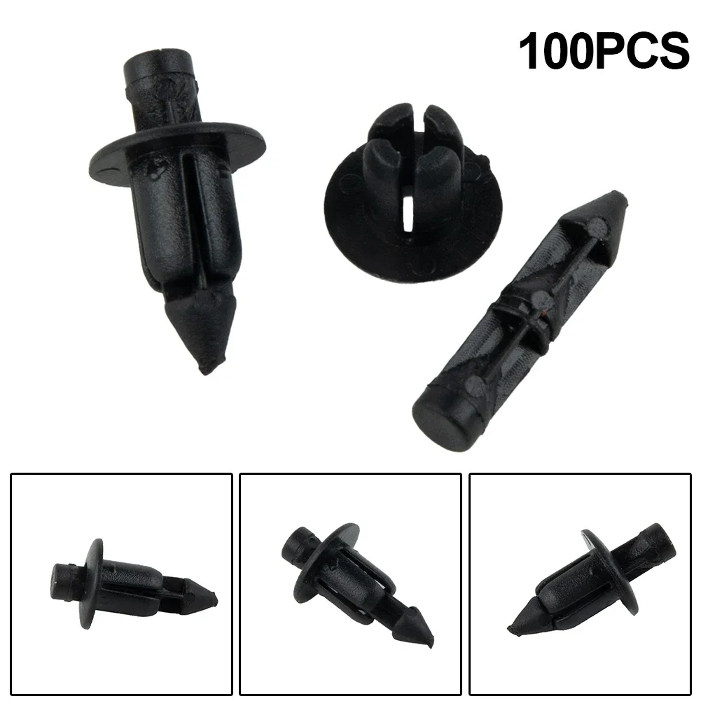 

100pcs / Lot Auto Plastic Fairing Rivet Setting Car Panel Fastener Clips For Honda Hole Retainer Clip Push Fastener Pin Body