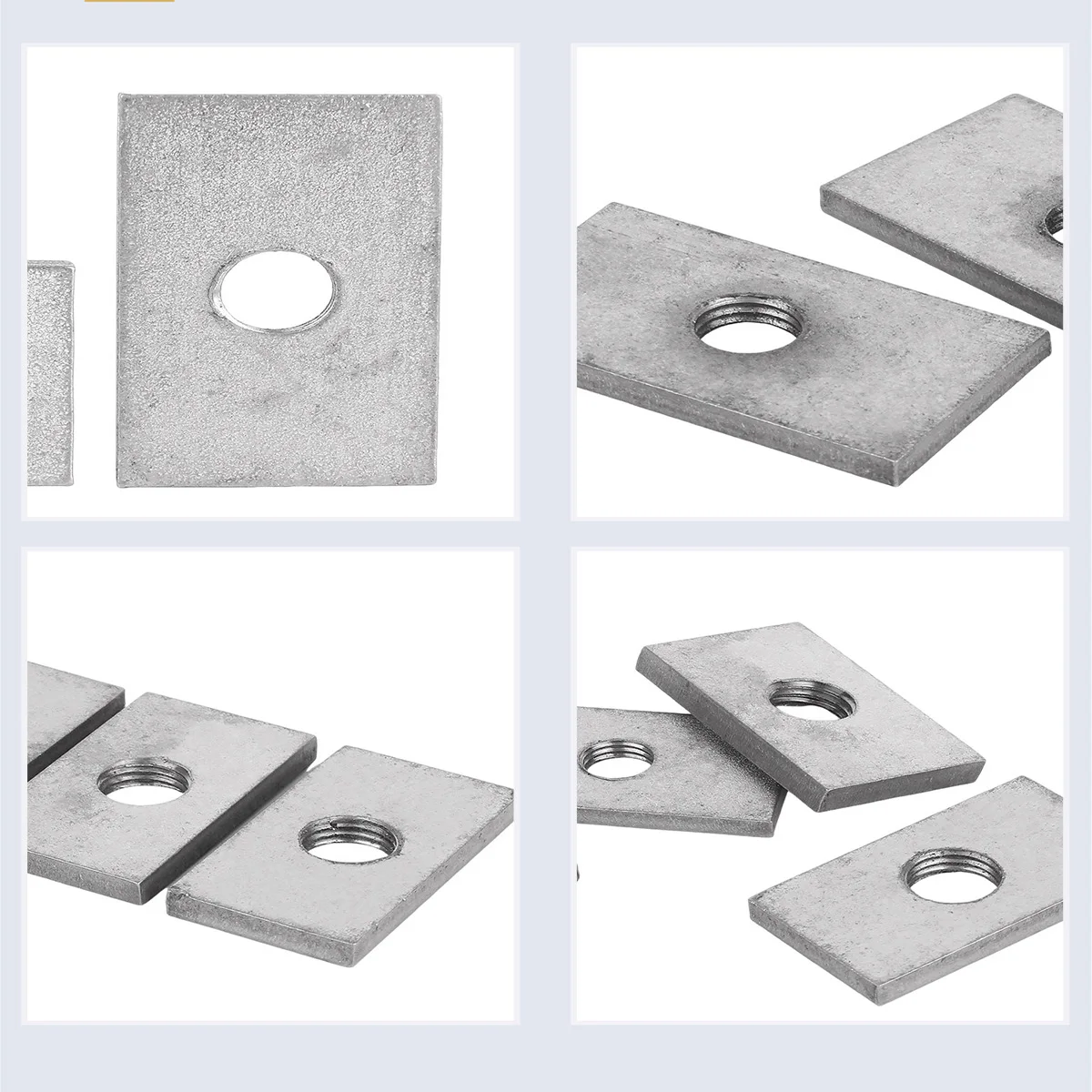 304 Stainless Steel Rectangular Slider Block Nuts Fixing Plate Aluminum Profile Accessory
