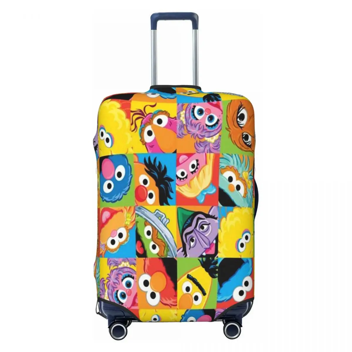 

Custom Cookie Monster Television Programs Luggage Cover Cute Suitcase Protector Covers Suit For 18-32 inch