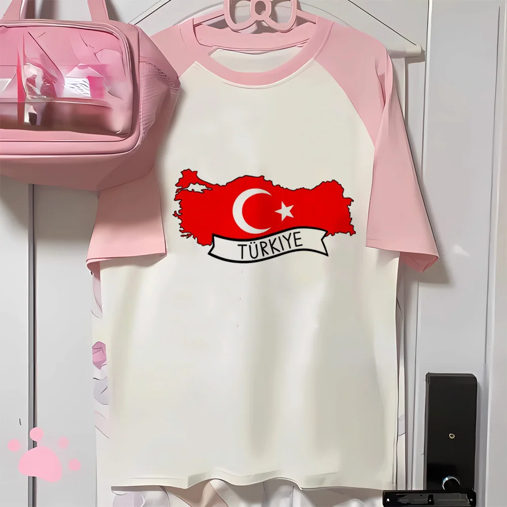 Turkey Tee women printed design active wear streetwear t-shirts female designer funny manga clothes