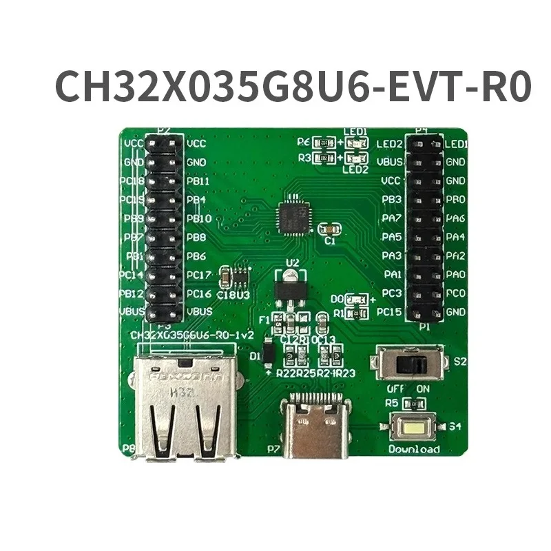 CH32X035 Development board RISC-V USB Type-C PD MCU