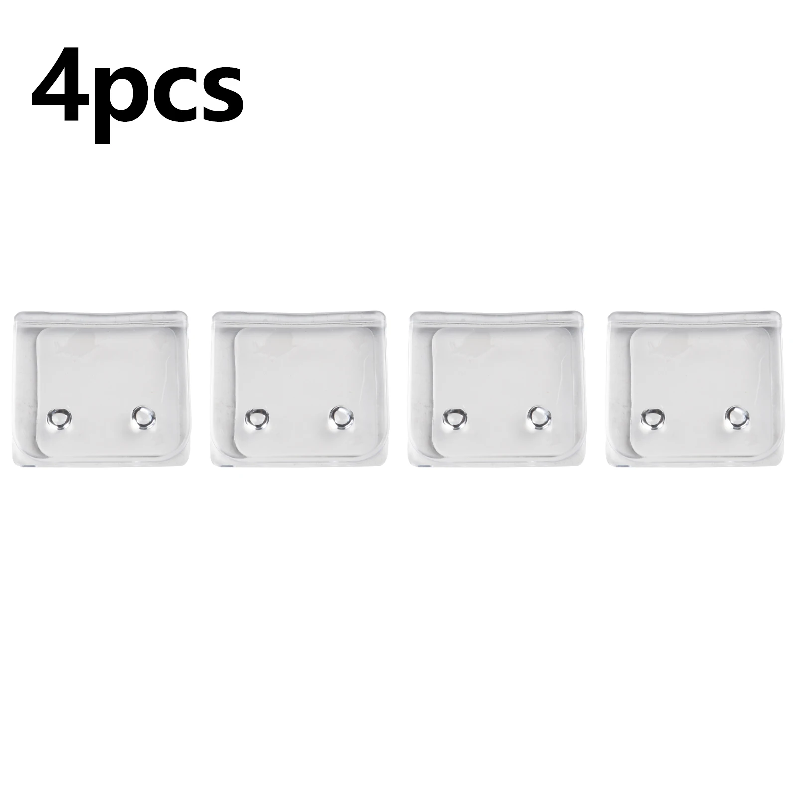 Auto-adesivo Cortina Windproof Shower Clips, Splash Guard, Decoração Acessórios para casa, 4pcs