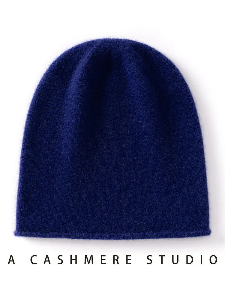 Adults Luxury 35% Cashmere Beanie Hat Gravity Lightweight Warm Knit Skull Cap Solid Color Winter Gift Unisex Men Women
