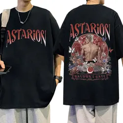 2023 Astarion Baldur's Gate 3 Graphic T Shirt Men Fashion Vintage Oversized T-shirts Unisex Casual Cotton Tops Clothing T-shirt