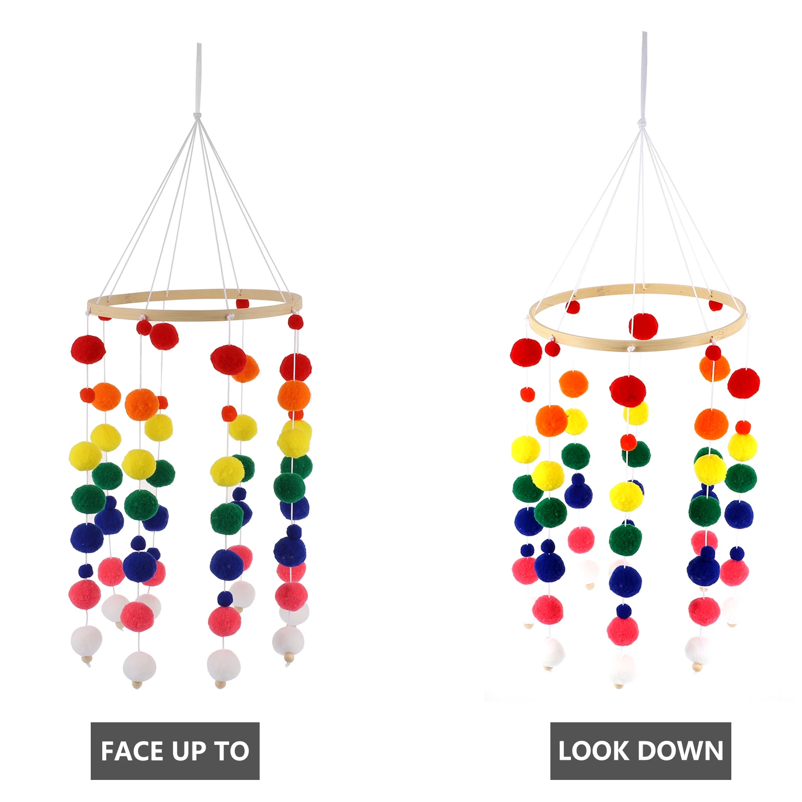 Haarbal Windgong Decoratie Kinderkamer Babybedje Hanger Hangend Ornament Wiegjes Muur Rammelaar De Bel Kinderkamer Foto Prop