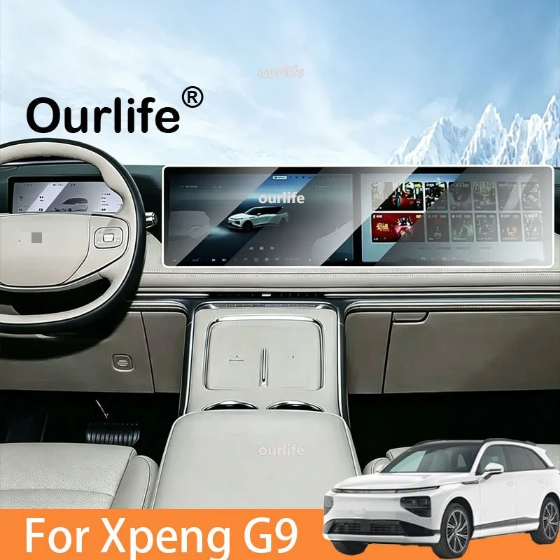 FOR XPENG G9 2026 2027 Car GPS Navigation Screen Protector Auto Interior Tempered Glass Protective Film Car Accessorie