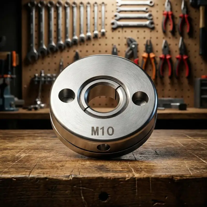 Versatile Angle Grinder Pressure Plate Flange Nut Kit Reliable Metal Replacement for DIY Construction and Machinery