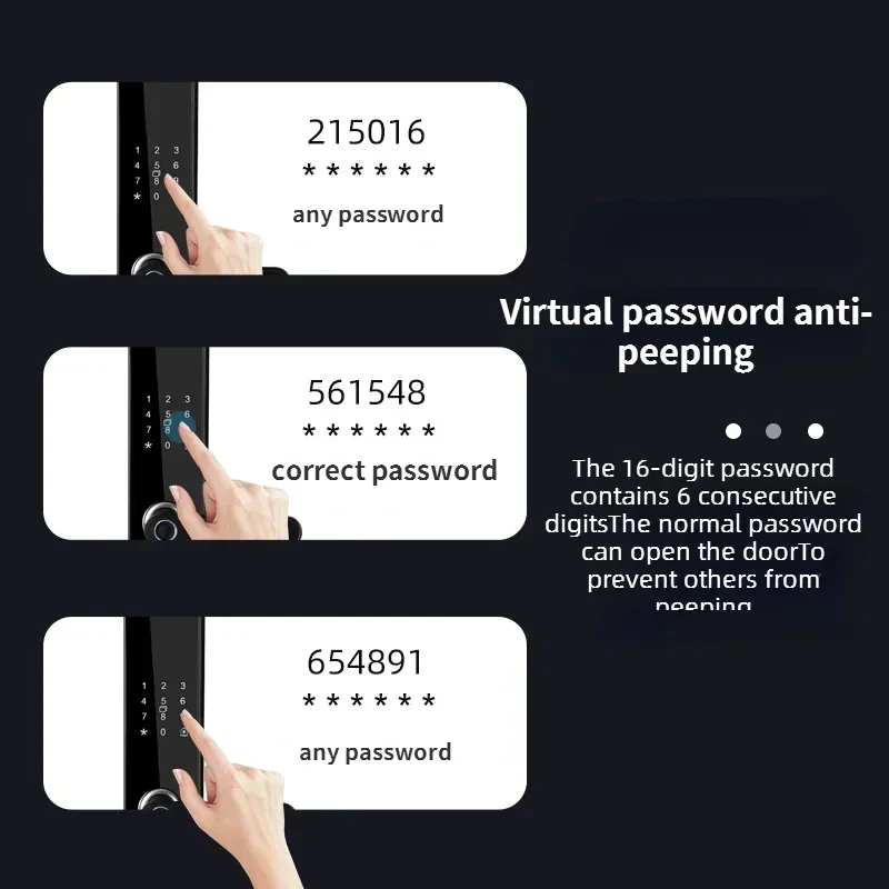 Fingerprint Smart Door Lock Household Anti-theft Door Lock Office Hotel Apartment Room Security Digital Electronic Password Lock
