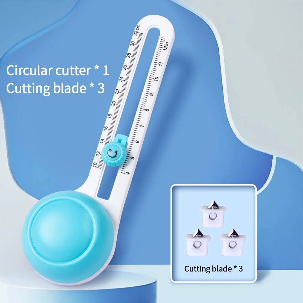 DIY Paper Scissors Circular Paper Cutter Adjustable Size Circle Cutter Round Arc Cutter Cutting Tool