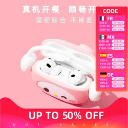 Sanrio Airpods guscio protettivo My Melody Hello Kitty Kawaii Cute Apple Wireless Bluetooth Earphone1 2 3 Pro custodia regali per ragazze