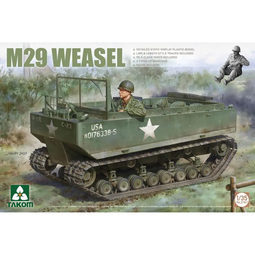 

TAKOM 2167 1/35 M29 Weasel — набор масштабных моделей