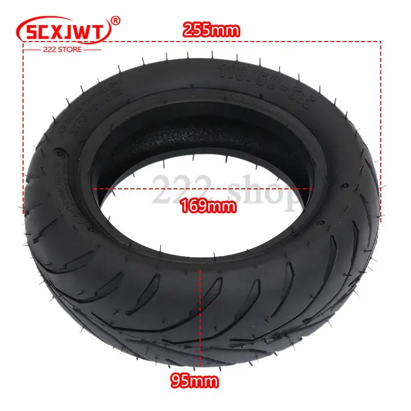 90/65-6.5 or 110/50-6.5 Front Rear Tyres for 47cc/49cc 2 Stroke Air Cooled Mini Pocket Bike Gas Electric Scooter