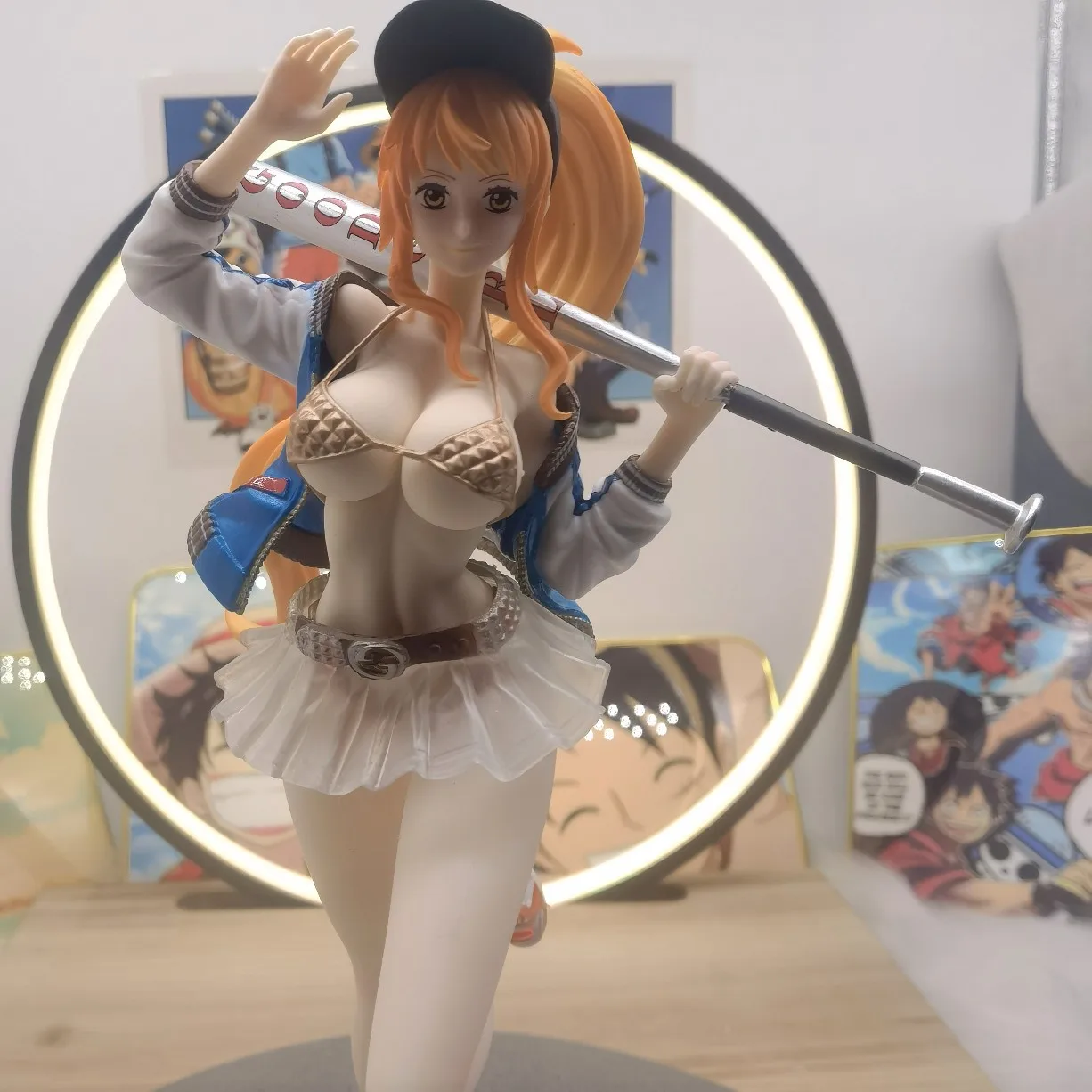 Jednoczęściowy Anime figurka złodzieja kota Nami figurka Pvc statua lalki kolekcjonerska ozdoba dla dzieci zabawki prezenty