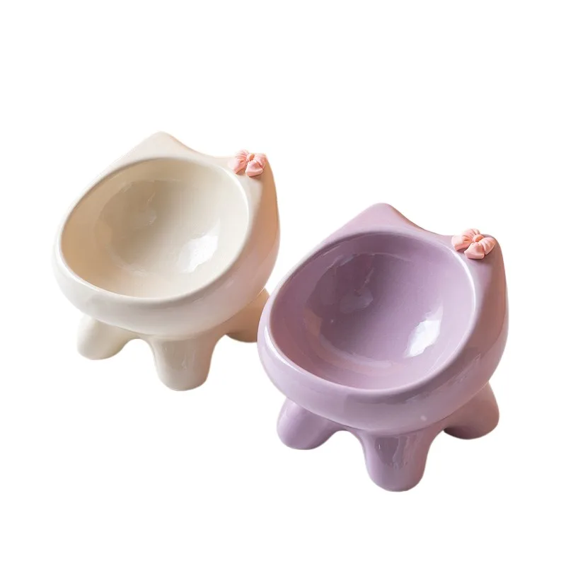 

Набор из 2 супермилых керамических мисок для кошек и собак: миска для корма, миска для риса, лоток для кошек