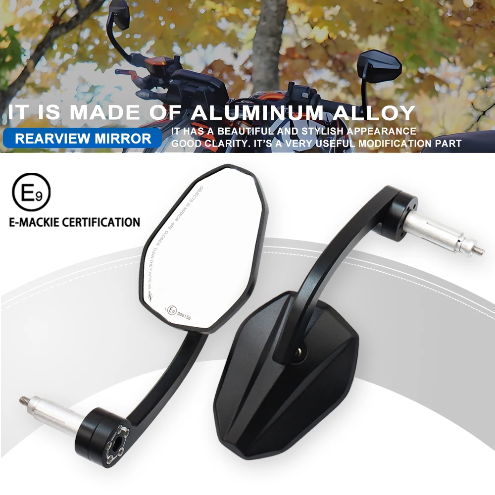 

Fit For KAWASAKI Z900 Z400 Z650 Z800 Z1000 Motorcycle Rear View Mirror Handle Bar End Rearview Aluminum