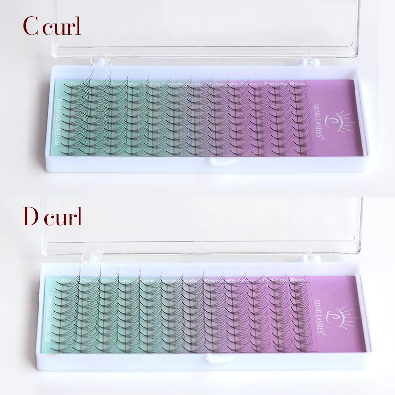 رموش SONG LASHES مكونة من 12 صفًا من ملحقات رموش المشجعين المسبقة الصنع لفنان الرموش الاحترافي يجمع بين مزايا الطويلة #4