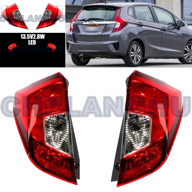 

LED Tail Light For Honda Fit GK5 2017 2018 2019 2020 Pair L+R Outer Rear Lamp With 1 Bulb Car accessories