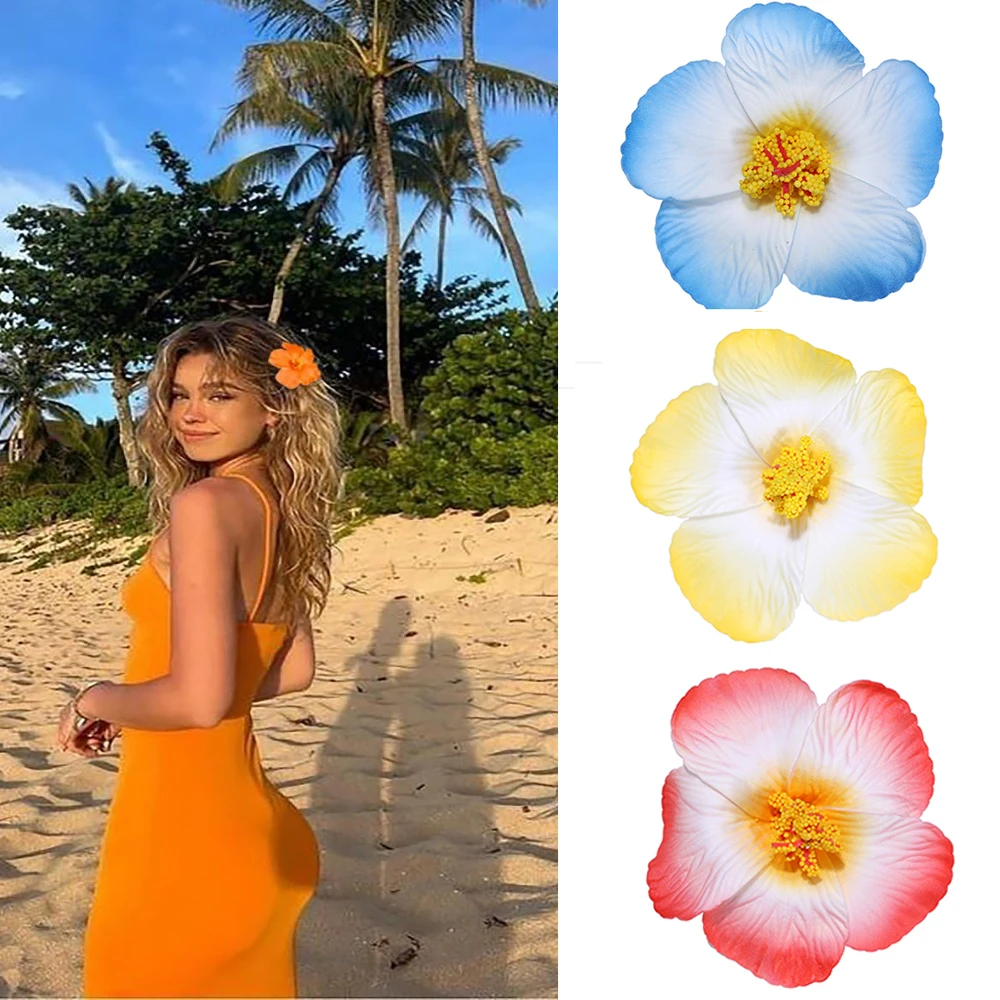 

Headwear Hawaiian Flower Hair Clips Side Bangs Clip Hair Accessories BB Hair Clips Romantic Suitable Vacation Beach Parties
