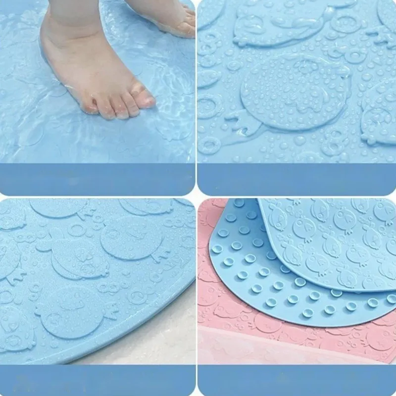 Special Suction Cup Household Baby Bathtub Anti Slip Mat Thermal Insulation Silicone Bathroom Baby Bath Cushion Tubs Accessory