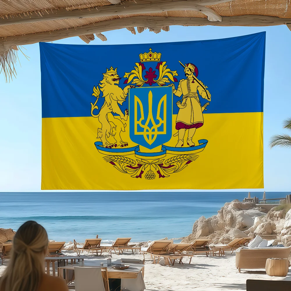 Nation Ukraine flag Tapestries Outdoor Parties Bedrooms Living Rooms Dorm Rooms Wall Decor Banners Gifts