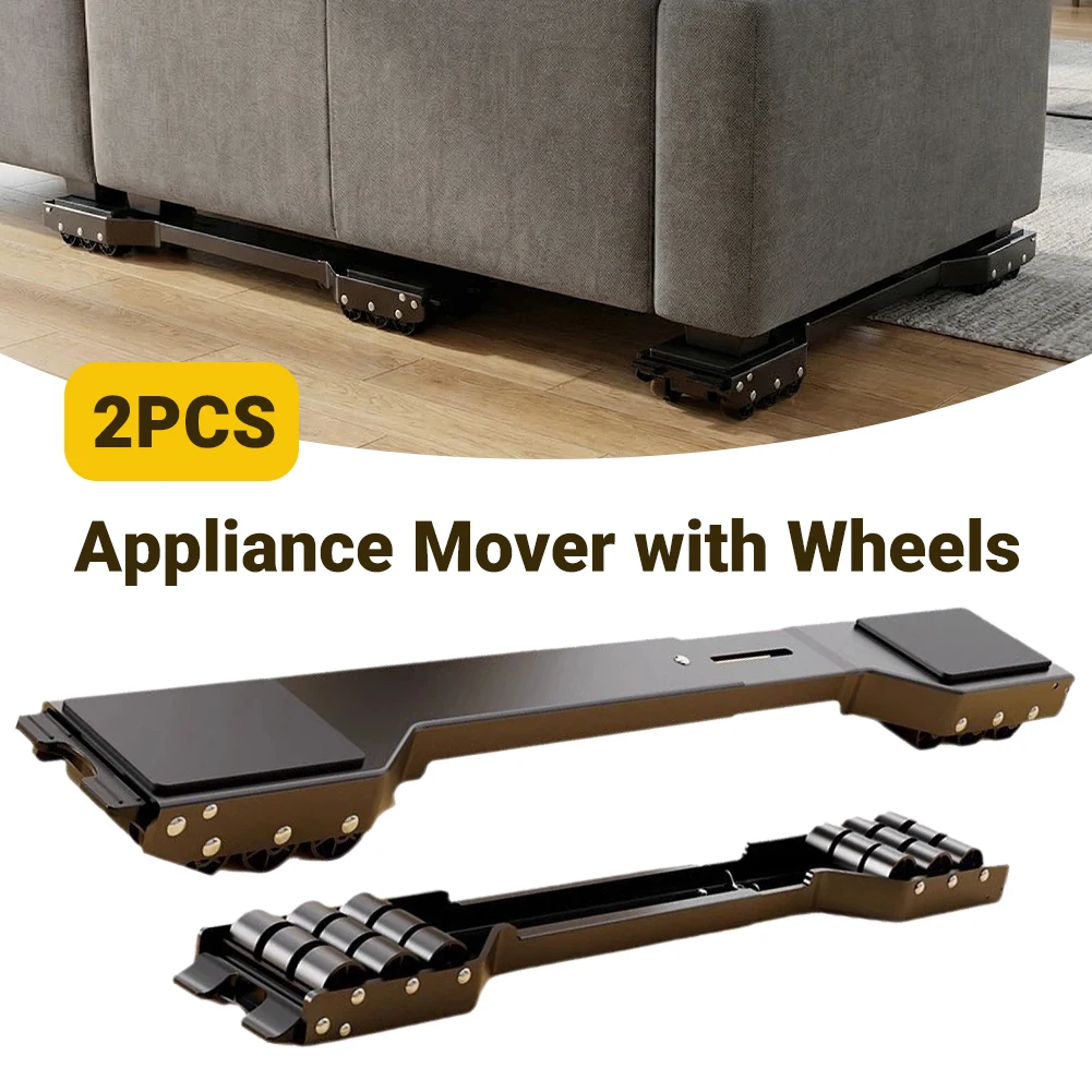 

Комплект из 2 выдвижных подставок для бытовой техники на колесиках, регулируемые 21-28 дюймов, грузоподъемность 700 фунтов, для перемещения кухонной техники, холодильников, сейфов