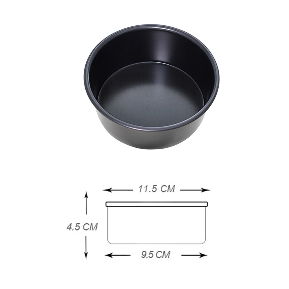 

Nonstick Cake Pan Non-Stick Mold Round Pans Chiffon Mould Cupcake Black Baking Supplies