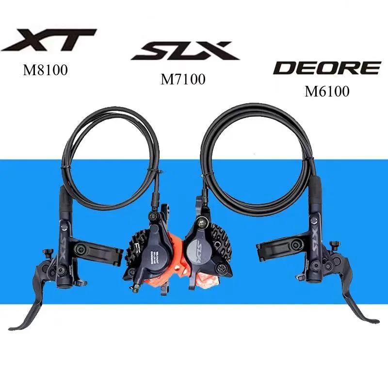 Оригинальный XT SLX DEORE M6100 M6120 M7100 M7120 M8100 M8120 2- или 4-поршневой комплект гидравлических дисковых тормозов для горного велосипеда MTB Original Оригинальный XT SLX DEORE M6100 M6120 M7100 M7120 M8100 M8120 2- или 4-поршневой комплект гидравлических дисковых тормозов для горного велосипеда MTB Original