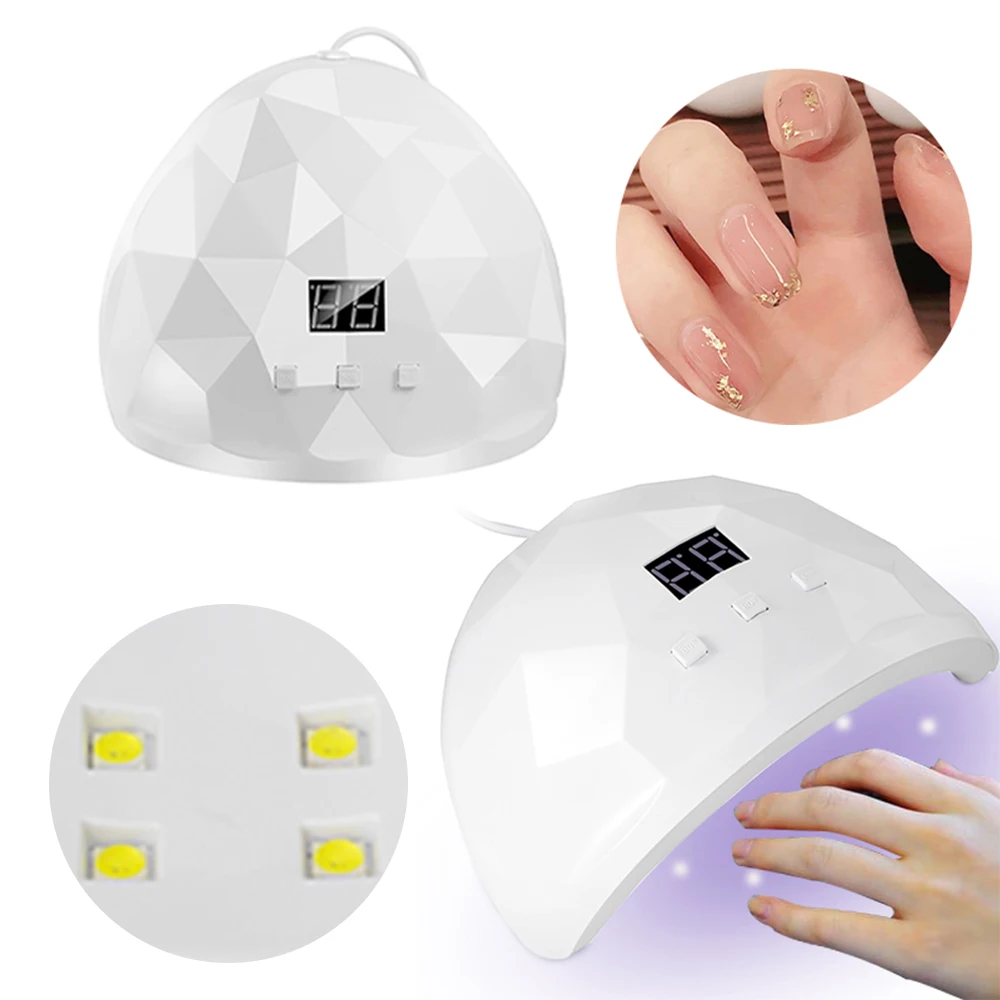 UV Nail Lamp LED Light For Nails Eyes Protection UV Lamp for Gel Nails Gel Nail Polish Curing Dryer Home Salon Tool