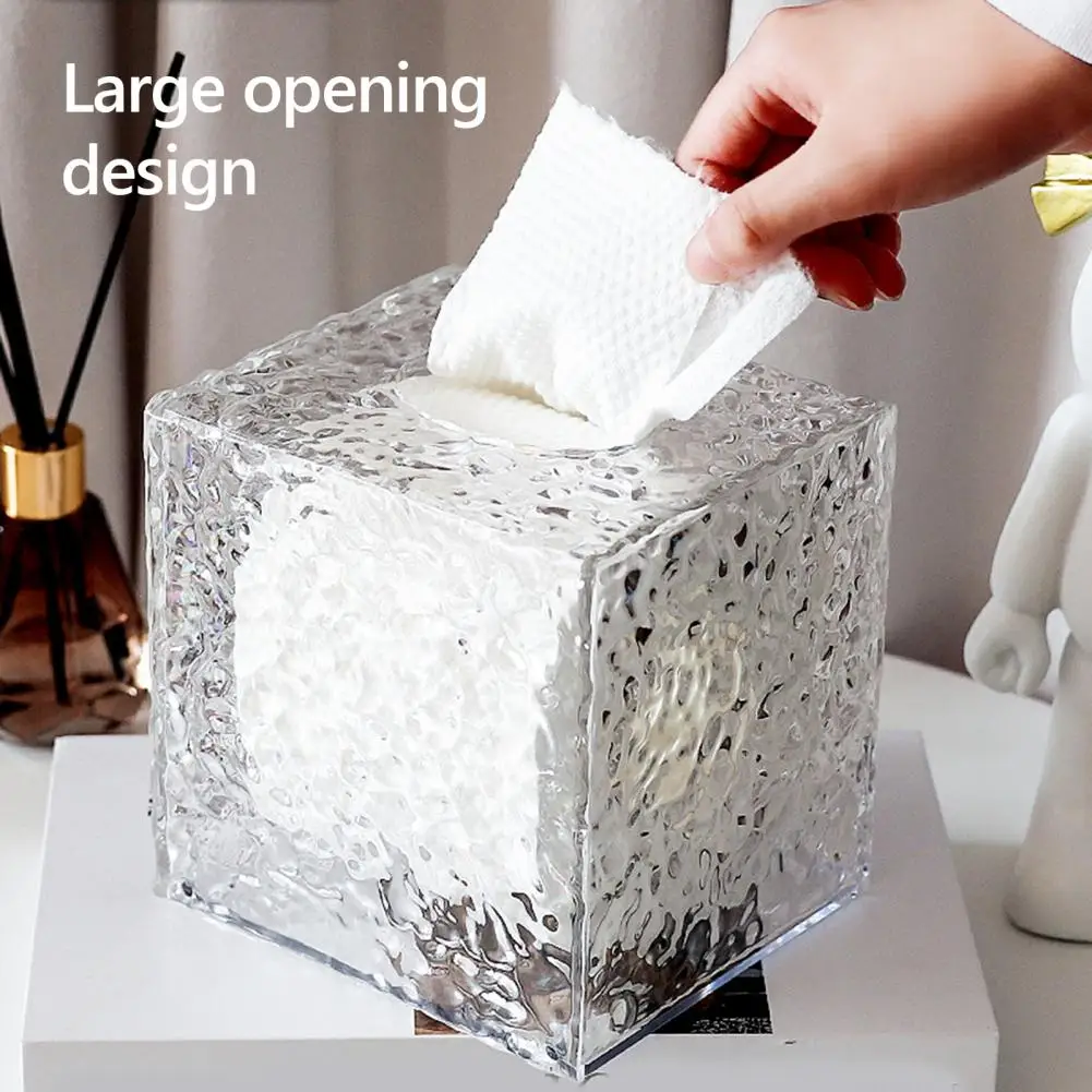 Nordic Roll Paper Holder Box Transparent Waterproof Tissue Storage Box Wall Mount Toilet Roll Organizer Bathroom Accessories