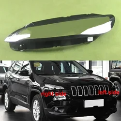 For Jeep Cherokee 2016 -2018 Daytime Running Light Cover Transparent Lampshade Headlamp Shell Plexiglass Replace Original Lens